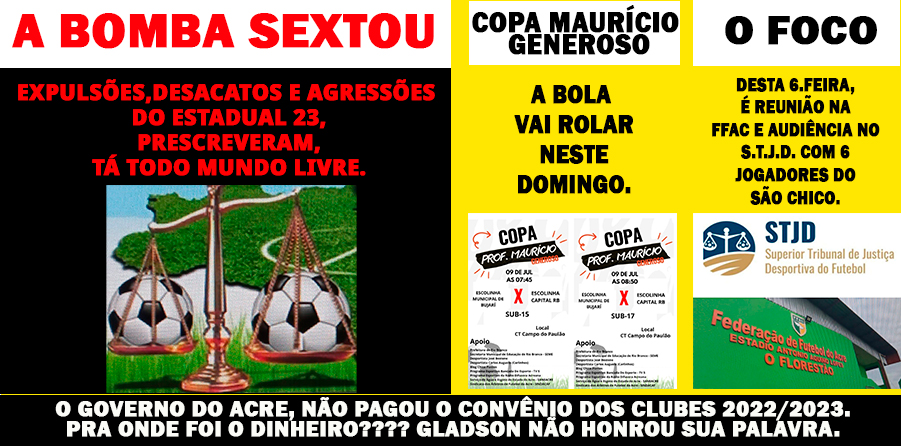 A BOMBA SEXTOU