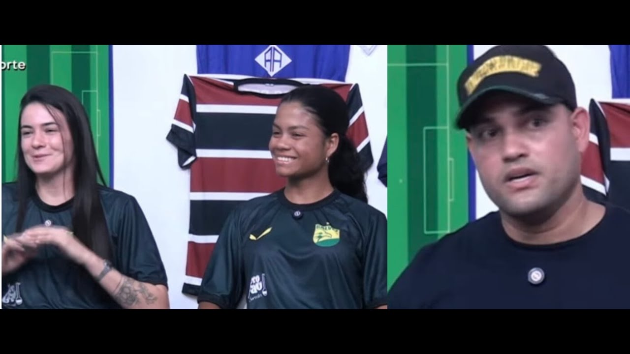 PRESIDENTE IGOR OLIVEIRA DO GALVEZ FOI NO DIÁRIO DO ESPORTE COM NOVAS JOGADORAS, CONFIRMOU MAURICIO CARNEIRO COMO TREINADOR E DISSE QUE JAMAIS ENTREGARÁ SEU TIME PARA INVESTIDOR.