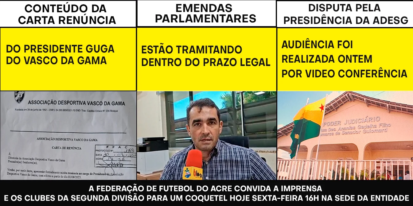 CONTEÚDO DA CARTA RENÚNCIA DO PRESIDENTE GUGA DO VASCO DA GAMA