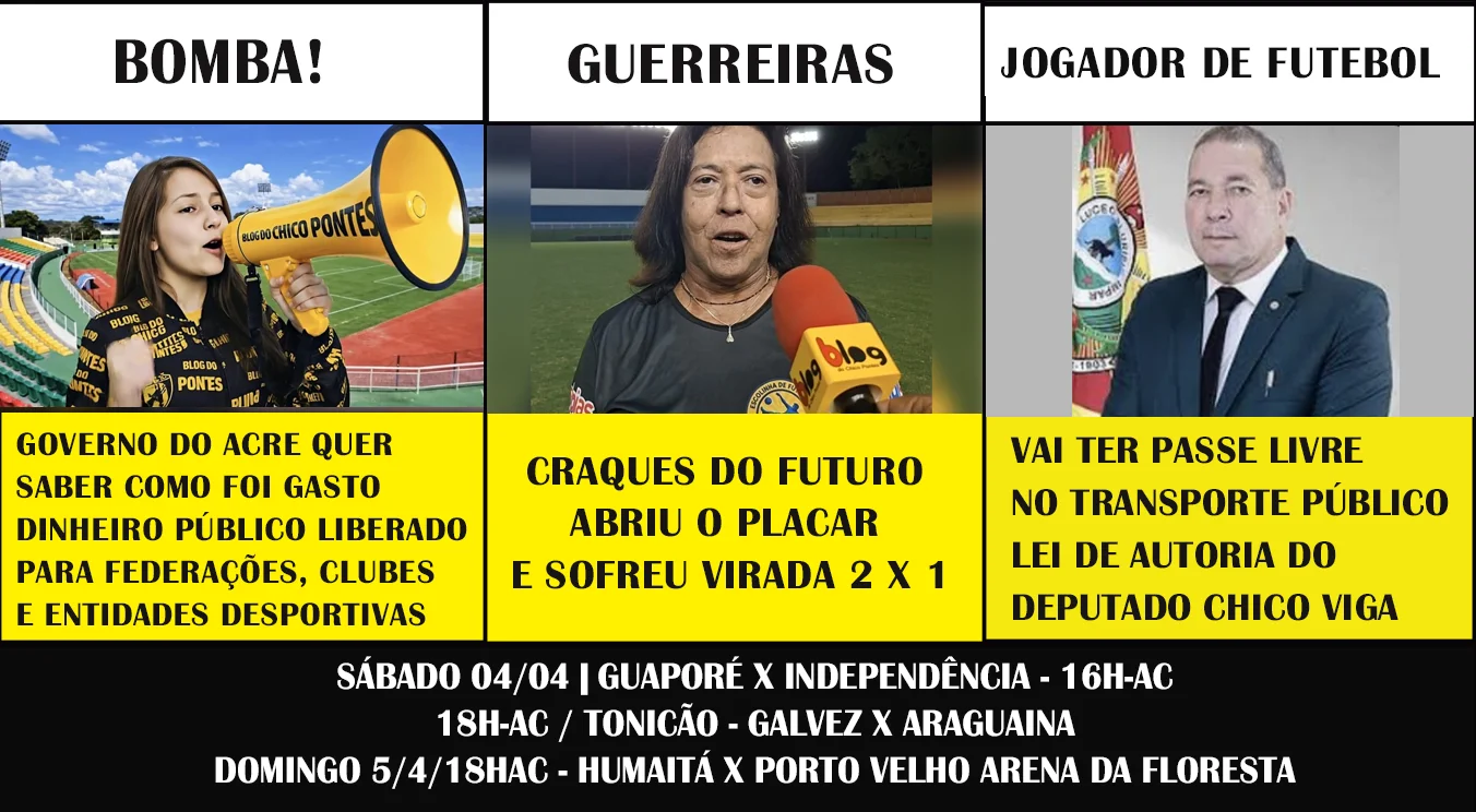 BOMBA!! GOVERNO DO ACRE QUER SABER COMO FOI GASTO DINHEIRO PÚBLICO LIBERADO PARA FEDERAÇÕES, CLUBES E ENTIDADES DESPORTIVAS
